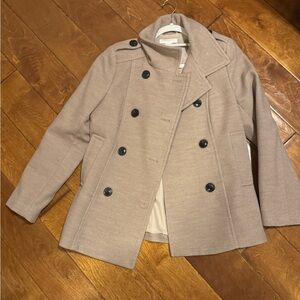 Women's Tan Peacoat